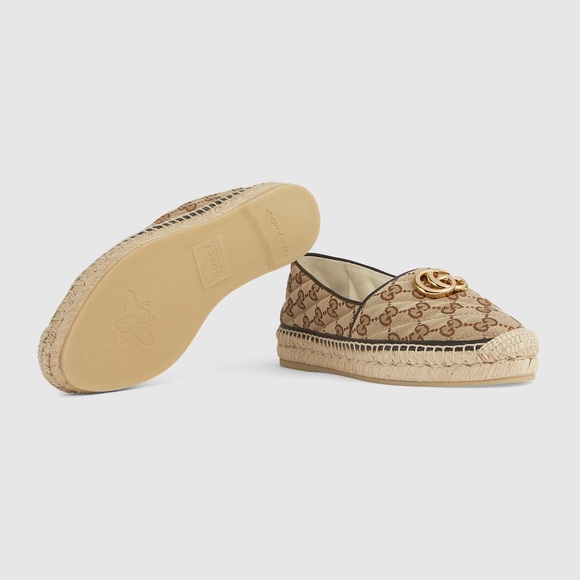 GUCCI GG MATELASSE CANVAS ESPADRILLE SLIP ON SHOES SIZE EU 39 US 9 - Picture 4 of 16